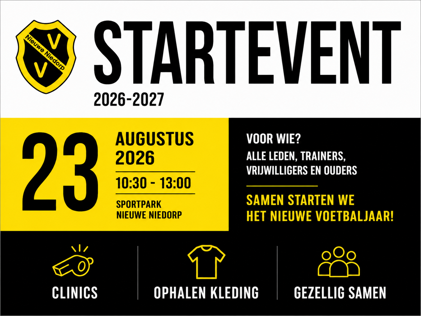 START EVENT - Zondag 23 Augustus