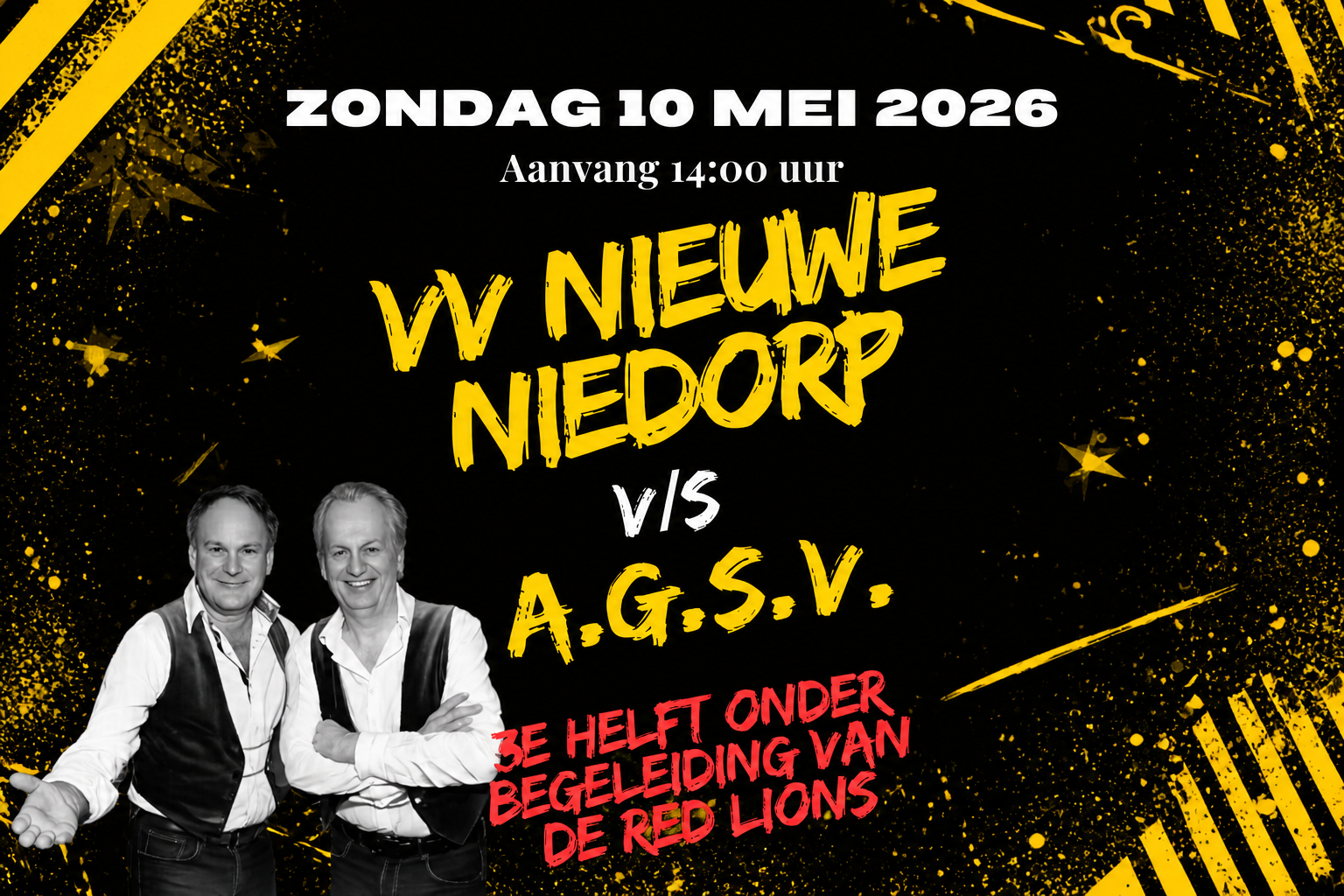Wedstrijdaankondiging – Zondag 10 mei